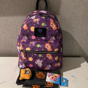 Loungefly Care Bears Halloween Costumes Backpack & Care Bears Halloween Socks 🎃